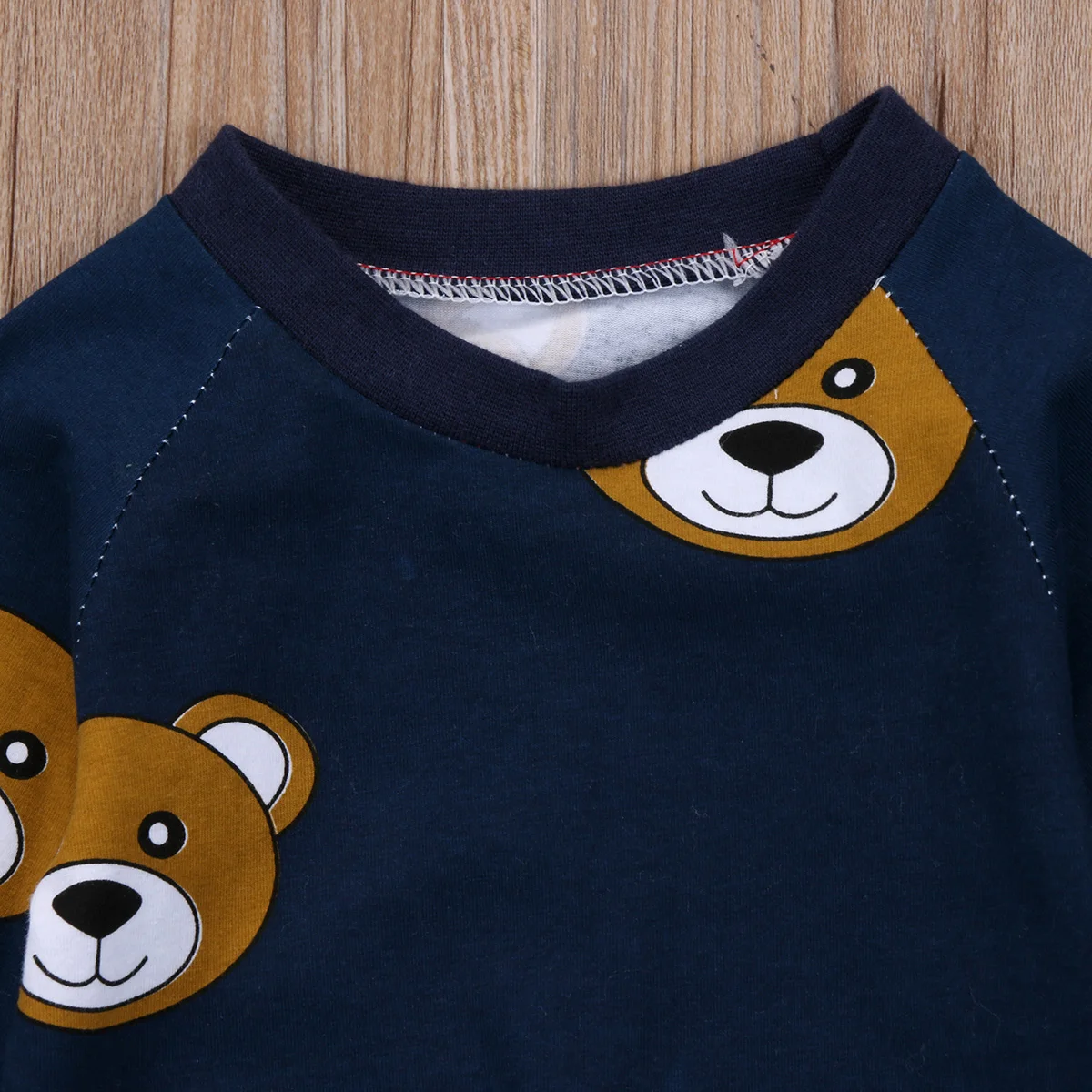 Cute Carton Bear Baby Boy Girl clothes set sweatshirt T-shirt Pants Legging Outfit for Newborn Infant Kid Clothing winter Autumn