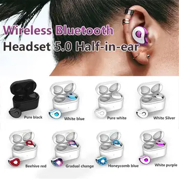 

TWS Sports Wireless Earphones Bluetooth 5.0 Mini Stereo Earbuds Call For IOS Android Sports Music Simple Fashion Multicolor