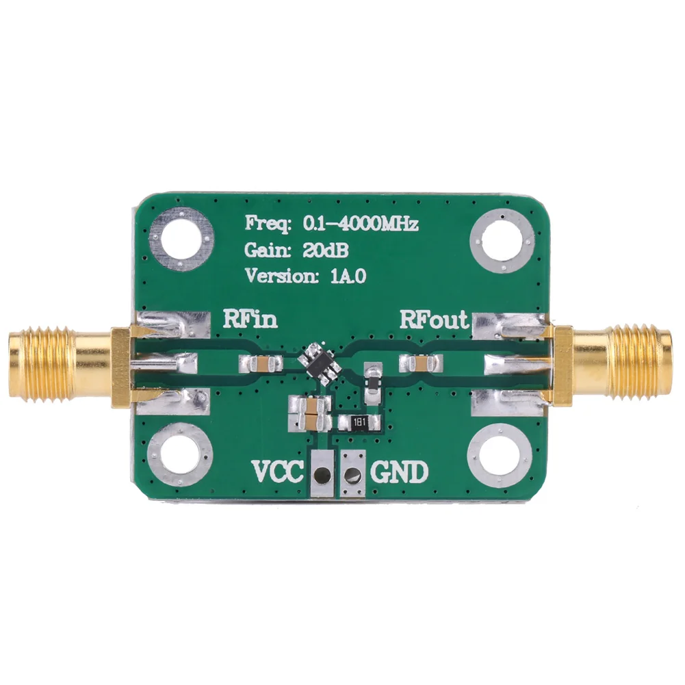 РЧ усилитель плата микроволновый РЧ усилитель частотомер 0,1-4000 МГц широкополосный микроволновый РЧ усилитель модуль 20дБ