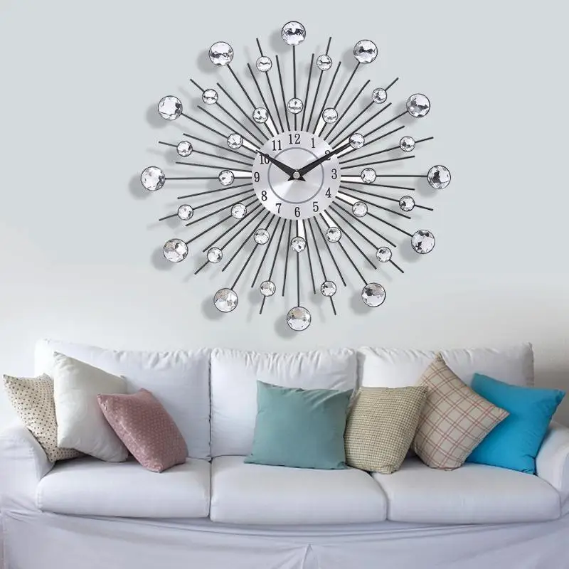 silver wall clocks contemporary