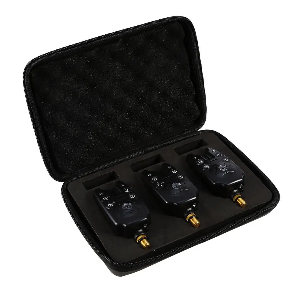 

3pcs/box Wireless Remote Sense Fishing Bite Alarm Kit LED Light Alert Bell Fish Bite Signal Fishing Tackle Tools