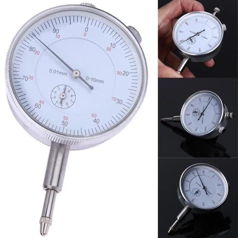 0.01mm Precision Dial Indicator Gauge 0 10mm Meter Resolution Indicator Gauge measure instrument