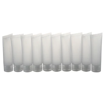

10PCS Dull Polish Empty Cosmetic Soft Tube Travel Makeup Container (15ML(8.5*3.7*2.2cm))