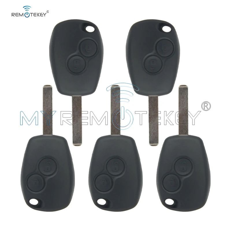 Remtekey 5 шт. PCF7947 2 кнопки без логотипа VA6 434 МГц для Renault Clio Kangoo дистанционный