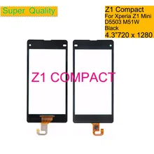 10Pcs/lot For Sony Xperia Z1 Compact Z1 Mini D5503 M51W Touch Screen Digitizer Front Outer Glass Touch Panel Sensor Lens NO LCD 5pcs lot tsumv59xu z1 tsumv59xu