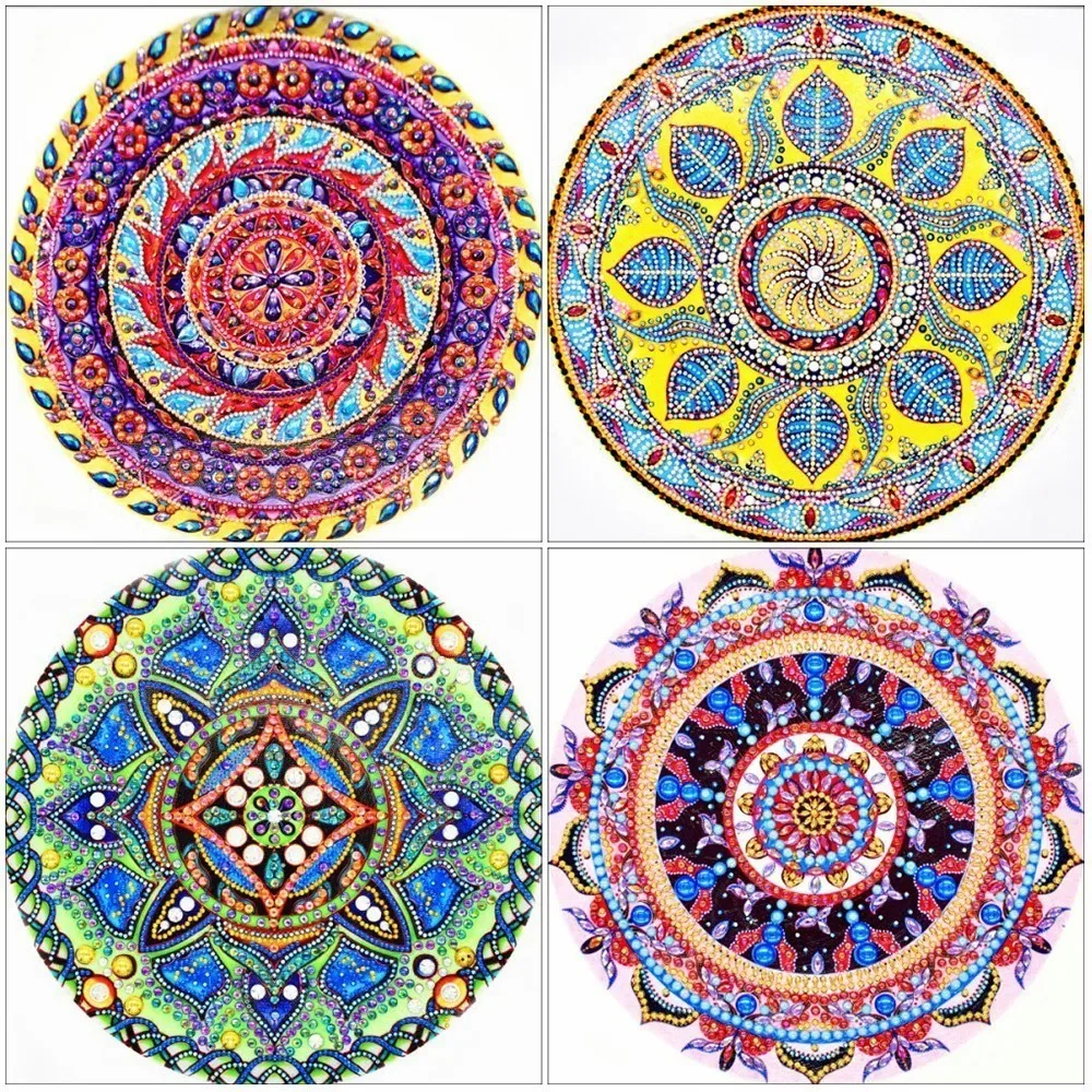 EverShine Diamond Embroidery Special Shape Mandala Picture Rhinestones Painting Cross Stitch Flowers Mosaic Kits | Дом и сад
