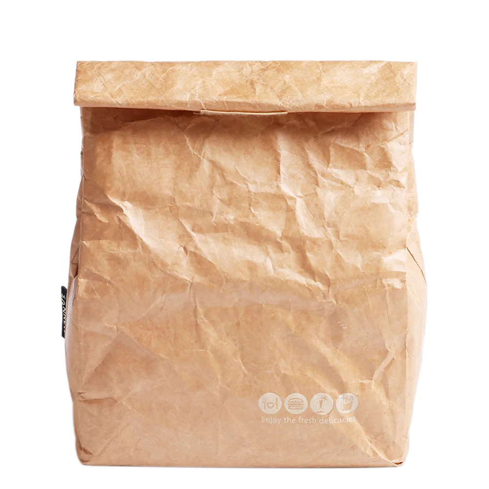 

Foldable Leakproof Aluminum Foil Waterproof Paper Reusable Lunch Bag Large Capacity Food Container Thermal Insulation