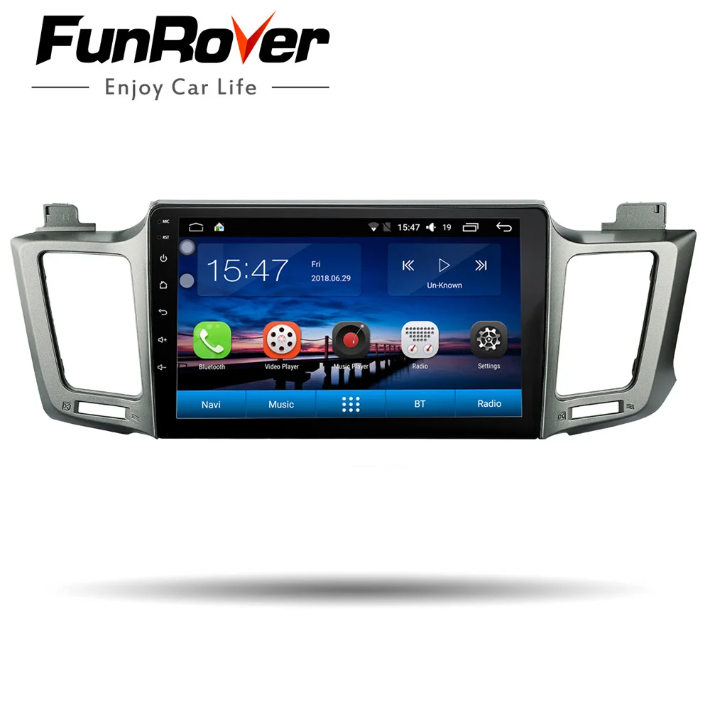 

Funrover android 8.0 2 din car dvd gps navigation for Toyota RAV4 2013 2014 2015-17 multimedia player stereo radio headunit WIFI