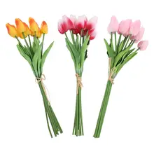 30 шт. настоящий искусственный цветок тюльпана, искусственный цветок, подарок для дома, комнаты, Свадебный декор, особый романтический подарок