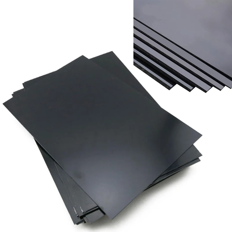 

DWZ 1Pc Black Durable ABS Styrene Plastic Flat Sheet Plate 1mm x 200mm x 300mm