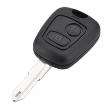 Автомобильный Дистанционный ключ 2 чехол для ключей с кнопками Корпус ключа для Peugeot 206 Автомобильный ключ оболочки