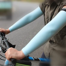 BARBOK Ice ткань дышащая УФ-защита бег митенки для мужчин фитнес Баскетбол Локоть Pad Спорт Велоспорт Открытый рукава