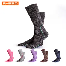R-BAO Brand High Quality Breathable Outdoors Mountain Skiing Socks Winter Warm Men Women Soccer Cycling Sports Socks Leg Warmers winter warm men women thermal ski socks thick cotton sports snowboard cycling skiing soccer socks leg warmers long socks