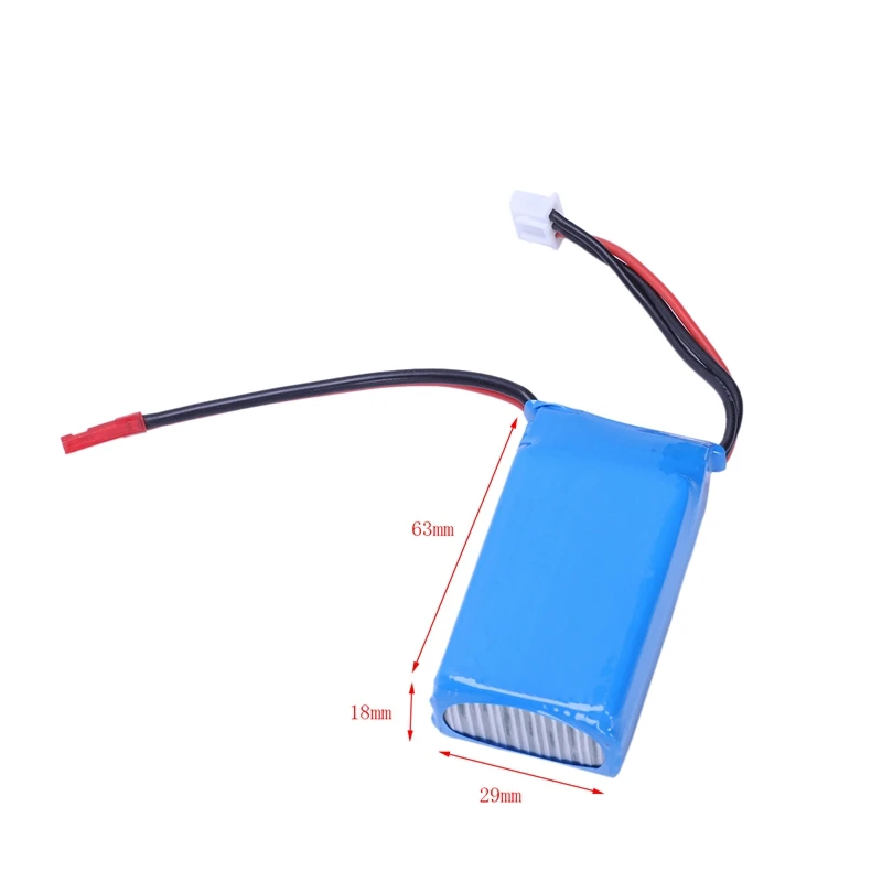 1/18 Rc автомобиль 7,4 V 1100Mah Jst разъем Lipo батарея A949-27 для Wltoys внедорожный Багги a949 A959 a969 A979 k929 запчасти