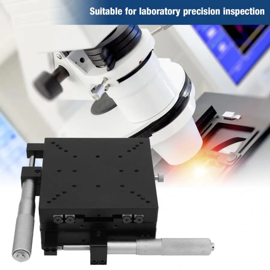 Micrometer XY Linear Stages Manual Fine-tuning Cross Roller Accurancy Stage 120*120*60mm Sliding Platform geleiderail | Обустройство