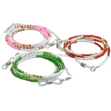 20 шт. солнцезащитные очки с бисером шнур, очки цепи, очки Нескользящие Держатель 3 цвета вариант