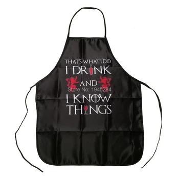 

Game of Thrones I Drink And I Know Things Lannister Imp Apron BBQ Cleaning Cooking Kitchen Apron Baking Accessories Fans Gift