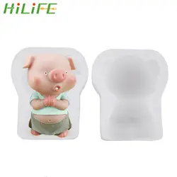 HILIFE силиконовые 3D Свинья Форма для самостоятельного изготовления торта Творческий инструмент для Мусса конфеты шоколадная глина плесень