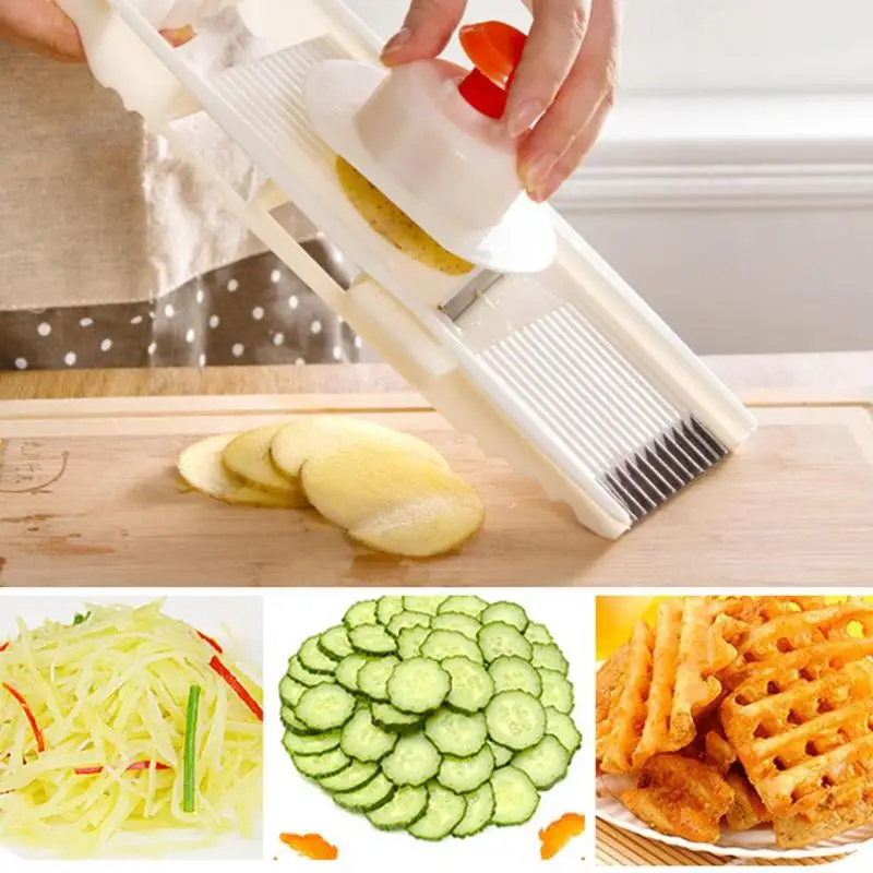 

Multifunctional 6 in 1 Manual Vegetable Cutter Potato Peeler Fruit Slicer Carrot Grater Chopper Kitchen Tools Kitchen Accssories