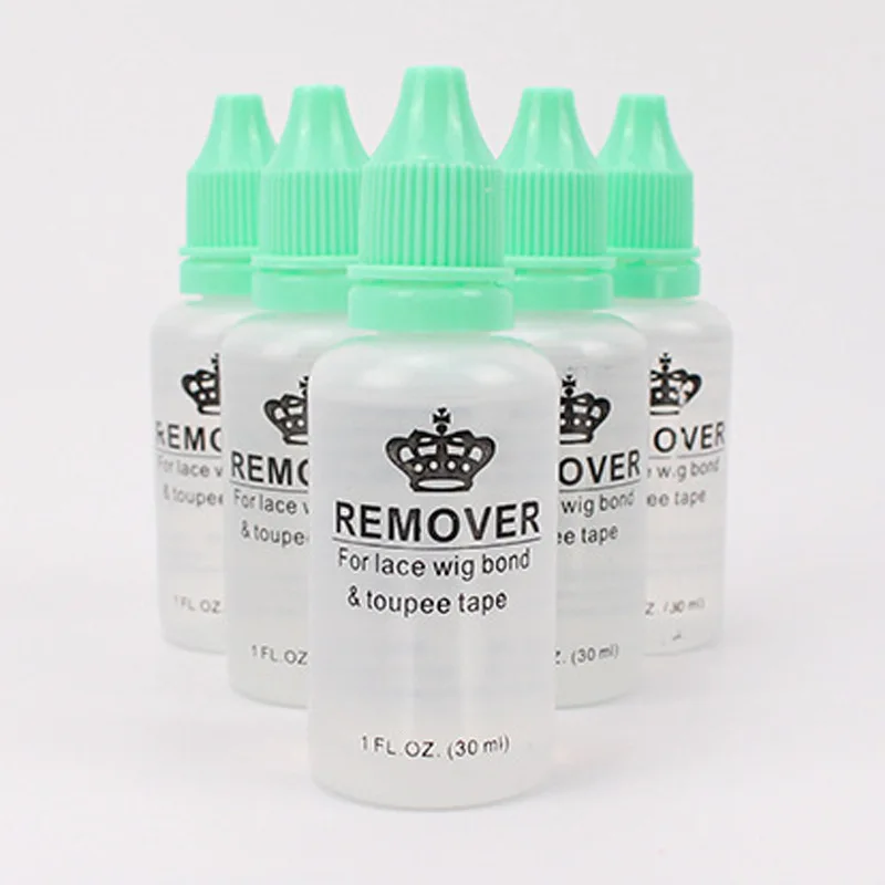 1PC Clear Bottle Adhesive Hair Extensions Lace Wig Glue Bond Toupee Tape Remover for Toupee Hair 30ML New