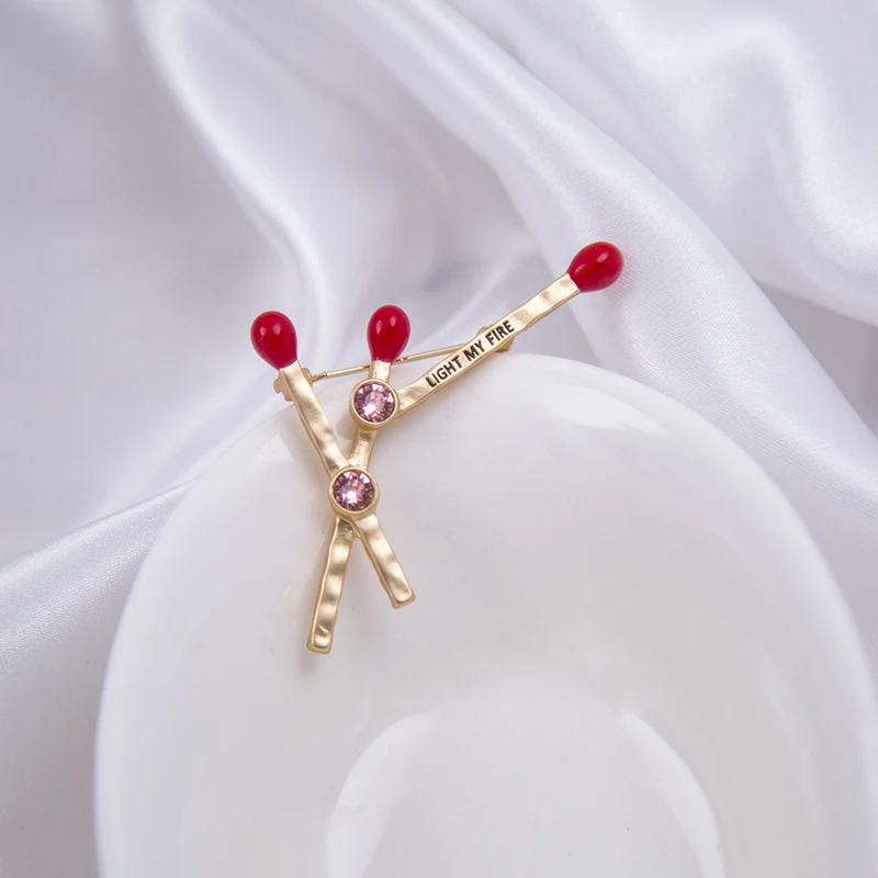 Vanssey модные ювелирные изделия Красный светильник My Fire Austiran Стразы эмалированные броши на булавке аксессуары для женщин Новинка