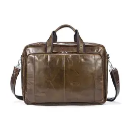 Натуральная кожа Мужская сумка, бизнес Портфели Для мужчин s сумка Для Мужчин's Винтаж портфель мужские сумки через плечо сумка на плечо