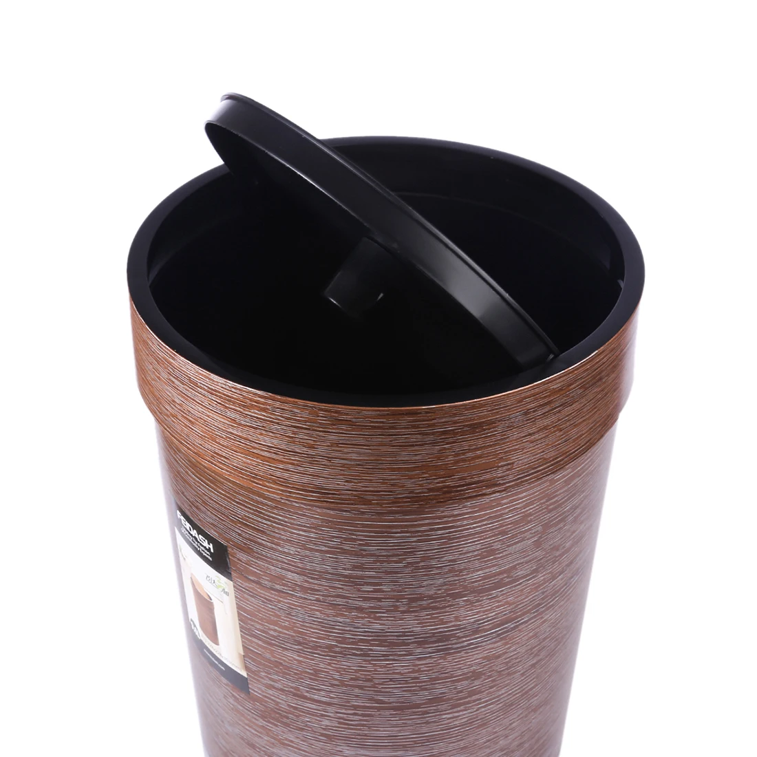 Billig 20,3X26,1 cm 7L Haushalt Kunststoff Rollen Abdeckung Mülleimer Wohnzimmer Papier Korb Küche Lagerung Eimer Müll Tasche spender