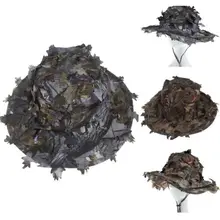 Листья камуфляж Boonie шапки тактический страйкбол Снайпер камуфляж рыбак кепки армии для мужчин и женщин ведро шапки