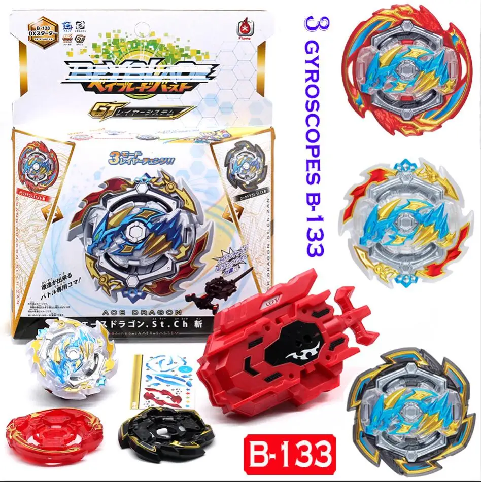 

Beyblade Burst Toys B-133 Band Launcher and Box Bables Metal Fusion Spinning Top Bey Blade Blades Toy Beyblade