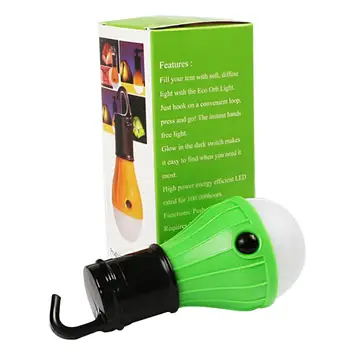 

3 LED Hanging Camping Lamp Soft Light Outdoor Hanging LED Camping Tent Light Bulb Fishing Lantern Lamp white light fish hot