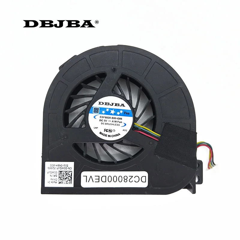 Вентилятор ЦП для ноутбука DELL Precision M4800 DC28000DEVL 00WGVF охлаждающий вентилятор BATA0715R5M