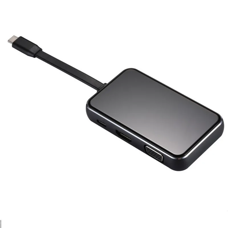 

Type-C Turn Hdmi Rj45 Vga Six-In-One Multi-Function Converter Notebook Usb-C Docking Station