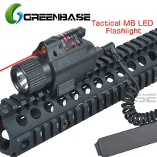 Greenbase Тактический M6 Red Dot лазерный прицел набор для Glock винтовка пистолет выстрел светодиодный комбинированный фонарь W/адаптер QD подходят 20 мм Rail