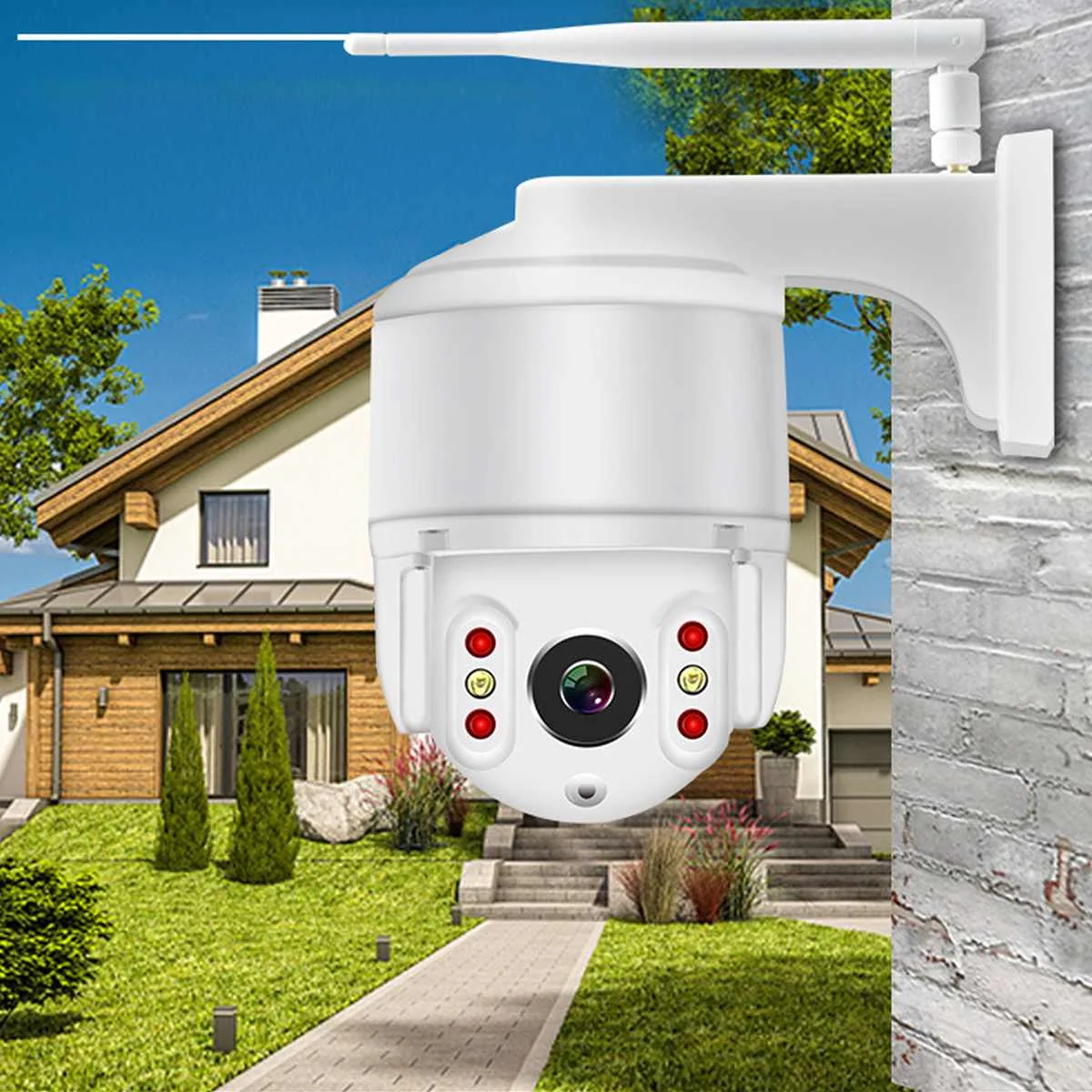 

Home Security Wireless Smart IP Camera Waterproof Wifi Monitor Motion Detection 1080P HD Automatic Tracking 2 Way Camera