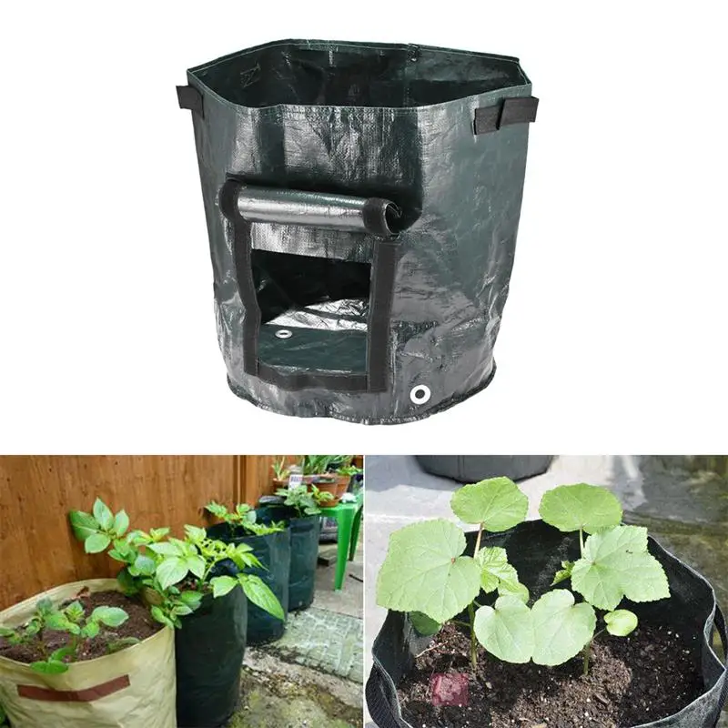 

8Pcs DIY Potato Grow Planter PE Cloth Planting Container Bag Vegetable Gardening Thicken Garden Pot Planting Grow Bag for Home