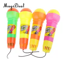 MagiDeal 1 шт. милый музыкальный звук эхо микрофон музыкальный игрушки для детской вечеринки пение Рождественский подарок на день рождения случайный цвет