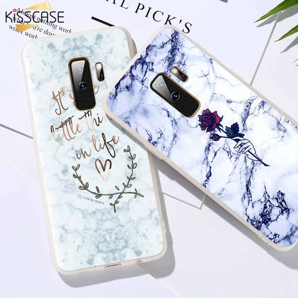 KISSCASE розовый мраморный чехол для Samsung A3 A5 A7 J3 J5 J7 2017 2016 мягкий ТПУ Galaxy Note 9 8 S9 S8 Plus S7 |