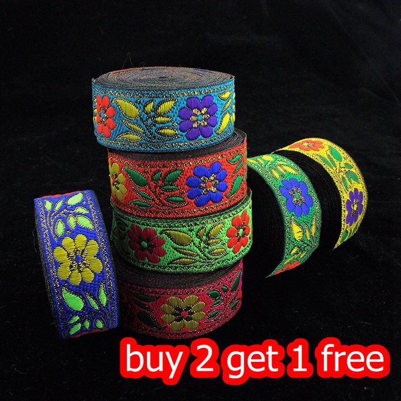 (Buy2get1) 5 ярдов/партия Этнические Племенные индийские аксессуары DIY Вышивка Ткань