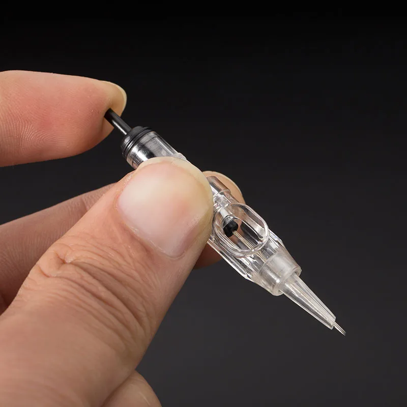 

Cartridge Needles 100Pcs Permanent Makeup Eyebrow Lip Microblading Sterilized Tattoo Machine for Power Supply Foot Pedal