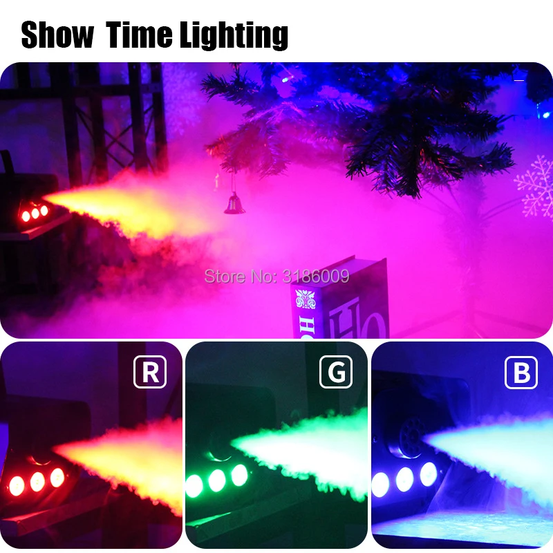 إظهار الوقت 400 W الضباب آلة خط/التحكم عن بعد آلة لصنع الدخان RGB led ديسكو DJ حزب جعل الضباب المنزل ترفيه
