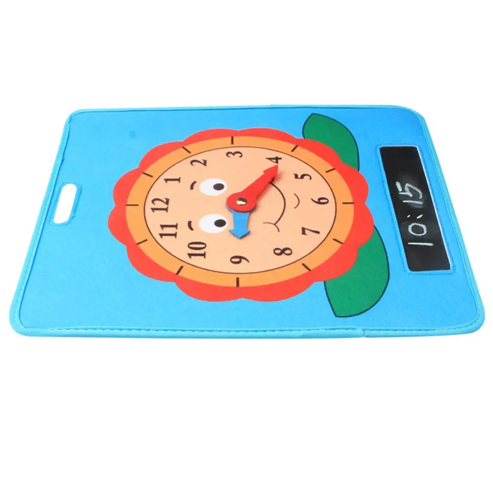  Children's Puzzle Clock Toy Time Learning Clock Early Education Teaching Aids Educational Toys For  - 33013598348