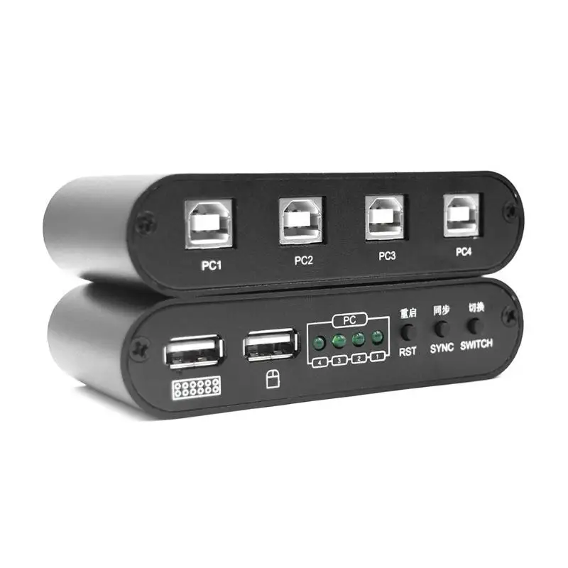 4 порта USB синхронный контроллер клавиатура синхронизатор мыши для