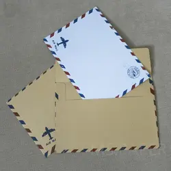 50 шт. оберточная бумага в винтажном стиле конверт Air Mail Открытка Подарок конверты 175x123 мм