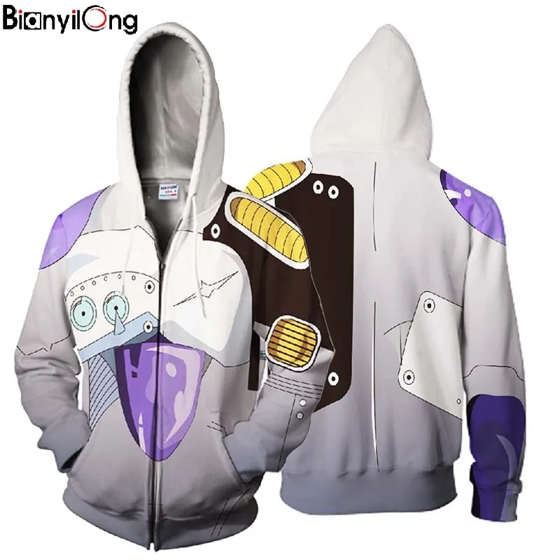 2018 3d модные толстовки с капюшоном Dragon Ball Goku аниме Frieza Толстовка пуловеры длинным