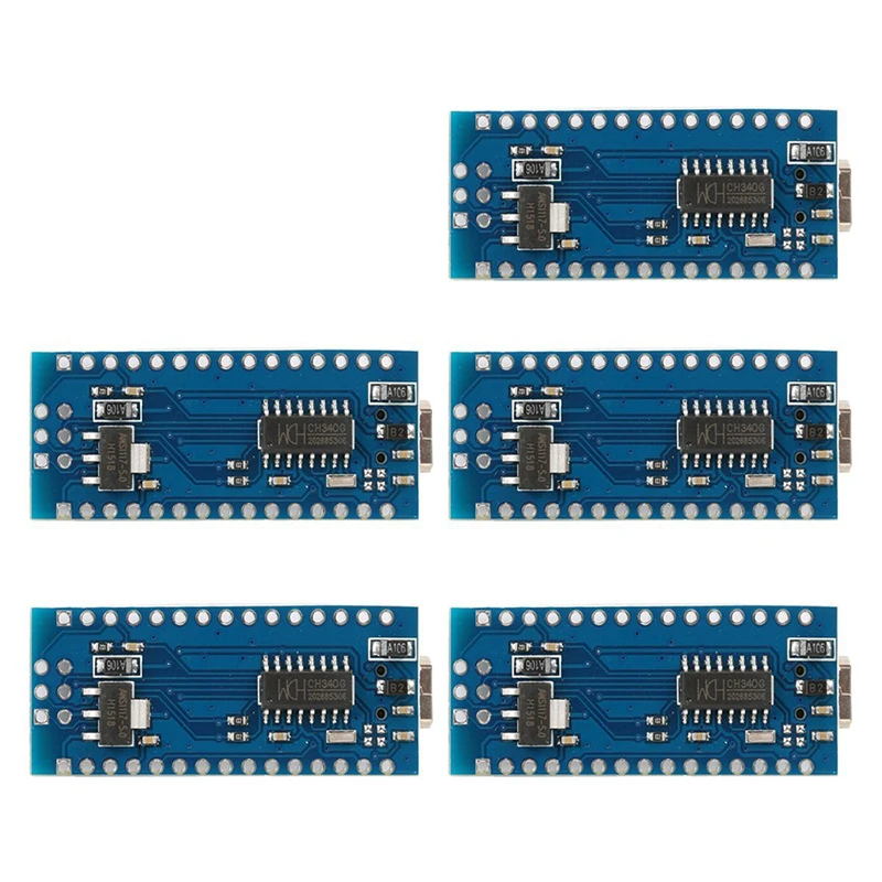 

5pcs Mini USB Nano V3.0 ATmega328P 5V 16M Mini-Controller Board For Arduino