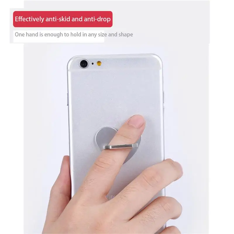 Creative Love Heart Shaped Mobile Phone Ring Bracket Adjustable Finger Rings Smartphone Stand Holder For IPhone For Samsung