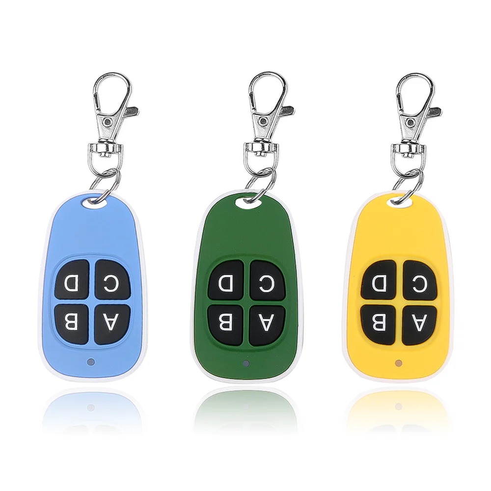 

KEBIDU MIni 433Mhz Duplicator 4 keys Wireless Remote Control Garage Door Gate Keychain For Copy Clone Code Remote Control Door