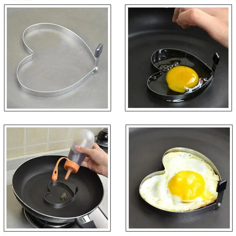 

Stainless Steel Fried Egg Shaper Pancake Mould Mold Kitchen Cooking Tools Form For Frying Eggs Tools Omelette Mould Gadget
