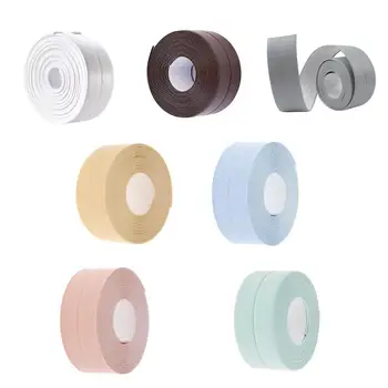 

3.8x320cm Self-adhesive Waterproof Mildew Resistant Rubber Sealing Sticker Corner Line Sink Strip Tape
