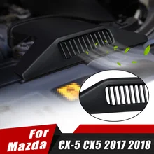 Автомобильный двигатель вентиляционное отверстие на выходе защитный Гриль Крышка протектор стикер для Mazda CX-5 CX5